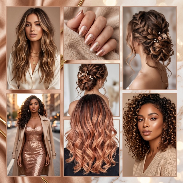 Примеры контента: причёски, окрашивание, маникюр, мода